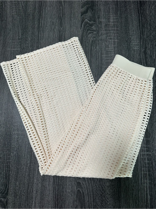 Shade & Shore Other - Shade & Shore Lightweight Cream Crochet Pants